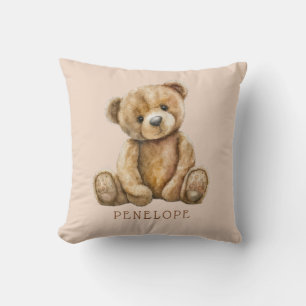 Persoonlijke Waterverf Teddybeer Slaapkamer Kussen