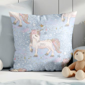 Persoonlijke Waterverf Unicorn Star Monogram Kussen