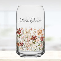 Persoonlijke Waterverf Vintage Wilde Bloem Florale