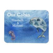 Persoonlijke Waterverf voor dolfijn Zee door cruis Magneet (Horizontaal)