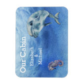 Persoonlijke Waterverf voor dolfijn Zee door cruis Magneet (Verticaal)