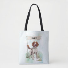 Persoonlijke waterverf Welsh Springer Spaniel-hond