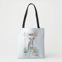 Persoonlijke waterverf Whippet-hond