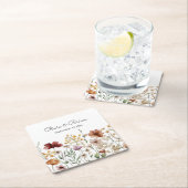 Persoonlijke Waterverf Wilde Bloem Mooie Bloemen Kartonnen Onderzetters (Insitu)