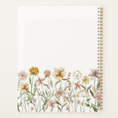 Persoonlijke Waterverf Wilde Bloemenwei Bloemstuk Planner (Achterkant)
