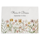 Persoonlijke Waterverf Wilde Bloemenweide Bloemen Groot Cadeauzakje (Voorkant)