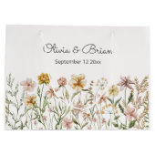 Persoonlijke Waterverf Wilde Bloemenweide Bloemen Groot Cadeauzakje (Achterkant)