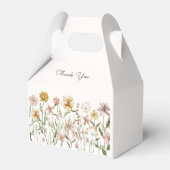 Persoonlijke Waterverf Wilde Bloemenweide Bloemstu Bedankdoosjes (Achterkant)