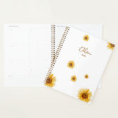 Persoonlijke Waterverf Zonnebloemen Planner (Display)