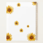 Persoonlijke Waterverf Zonnebloemen Planner (Achterkant)