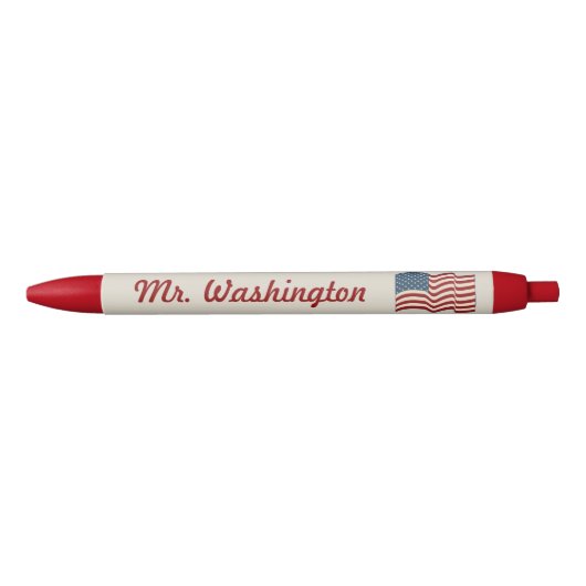 Persoonlijke Waving Amerikaanse Vlag Pen (Voorkant)