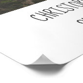 Persoonlijke Weddenfoto met namen en datum Poster (Hoek)