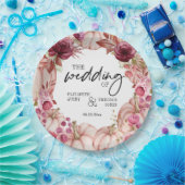 Persoonlijke weddenschap najaar papieren bordje (Feest)