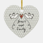 Persoonlijke weddenschappen keramisch ornament (Voorkant)