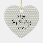 Persoonlijke weddenschappen keramisch ornament (Achterkant)