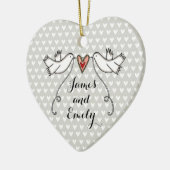 Persoonlijke weddenschappen keramisch ornament (Links)