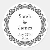 Persoonlijke weddenschappen met sierLijst Ronde Sticker (Voorkant)