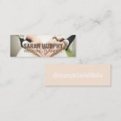 Persoonlijke 'Wedding Planner' sociale media Mini Visitekaartje (Voorkant / Achterkant)