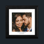 Persoonlijke Weduwfoto Houdbaarskist Cadeaudoosje<br><div class="desc">Een gepersonaliseerde trouwfoto-houtkakeldoos. Vervang deze foto door je eigen favoriete trouwfoto.</div>