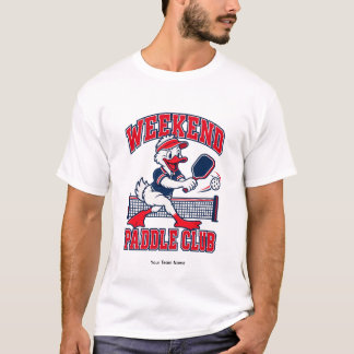 Persoonlijke Weekend Paddle Club Eend Teamnaam T-shirt