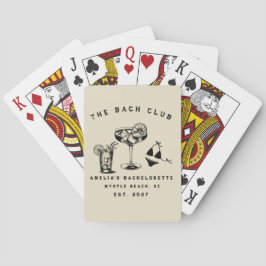Persoonlijke weekendtrip strand vrijgezellenfeest pokerkaarten