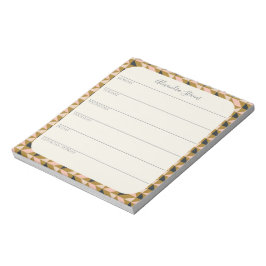 Persoonlijke weekplanner | Elegante geometrie Notitieblok