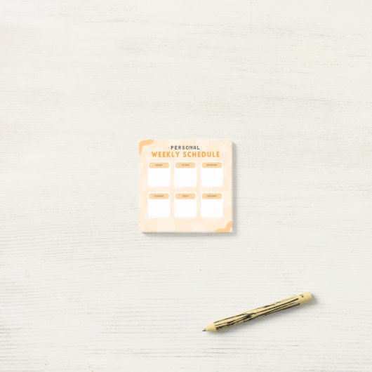 Persoonlijke weekplanning Post-IT-notities Post-it® Notes (Op bureau)