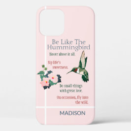 Persoonlijke 'Wees als een kolibrie' telefoonhoes Case-Mate iPhone Case
