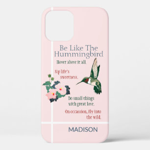 Persoonlijke 'Wees als een kolibrie' telefoonhoes Case-Mate iPhone Case