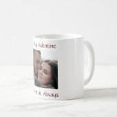 Persoonlijke 'Wees Mijn Valentijn' Mok met Koppel (Voorkant rechts)