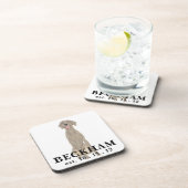 Persoonlijke weimaraner bier onderzetter (Rechterzijde)