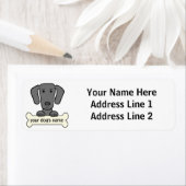 Persoonlijke weimaraner etiket (Insitu)