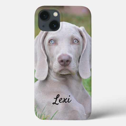 Persoonlijke Weimaraner Pupp Hond Case-Mate iPhone Case (Achterkant)