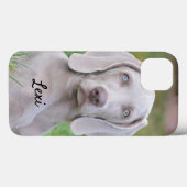 Persoonlijke Weimaraner Pupp Hond Case-Mate iPhone Case (Achterkant (horizontaal))