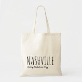 Persoonlijke Welkom Nashville Bachelorette Party Tote Bag (Voorkant)