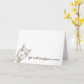 Persoonlijke welkomstkaart kaart (Gele Bloem)