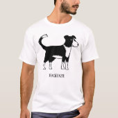 Persoonlijke Welsh Border Collie Sheepdog T-shirt (Voorkant)