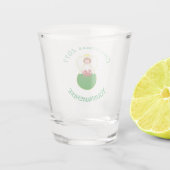 Persoonlijke Welsh Engel Kerstmis Vlag Shot Glas (Achterkant)