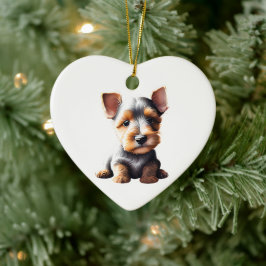 Persoonlijke Welsh Terrier Puppy Keramisch Ornament