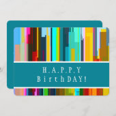 Persoonlijke Wens, Modern Abstract Kunst Verjaarda Kaart (Voorkant / Achterkant)