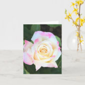 Persoonlijke Wenskaart met Roze & Gele Roos Kaart (Gele Bloem)