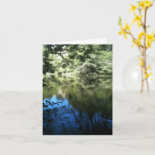 Persoonlijke wenskaart 'Rustig meer' Kaart (Gele Bloem)