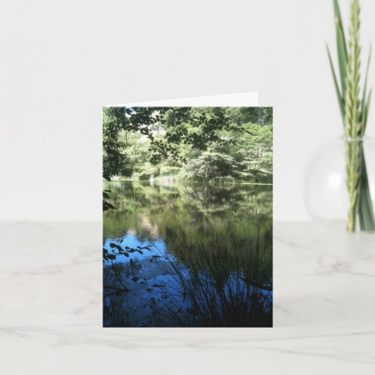 Persoonlijke wenskaart 'Stille meer' Kaart (Voorkant)