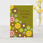 Persoonlijke Wenskaarten - Bloemen Kaart (Gele Bloem)