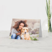 Persoonlijke wenskaarten met foto van huisdier kaart (Voorkant)