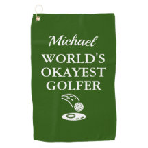 Persoonlijke 'Werelds Okéste Golfer' Golf Handdoek
