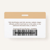 Persoonlijke werknemer Moderne de Veiligheid van i Badge (Achterkant)