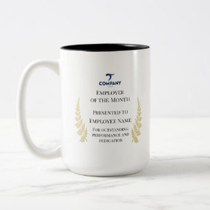 Persoonlijke werknemer van de maand 15oz zakelijk  tweekleurige koffiemok