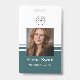 Persoonlijke Werknemersfoto ID-badge met logo & J Badge