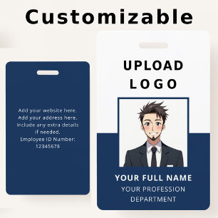 Persoonlijke Werknemersfoto ID Bedrijfsbeveiliging Badge